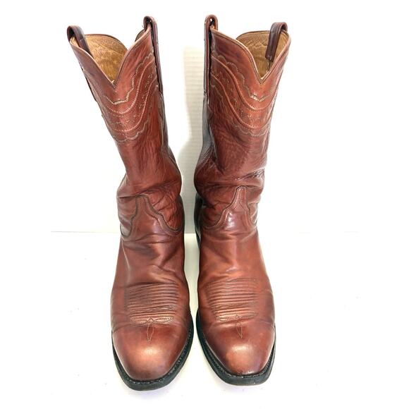 Lucchese Classics Handmade Cowboy Boots Men’s 10D Brown (Read) - Picture 3 of 13